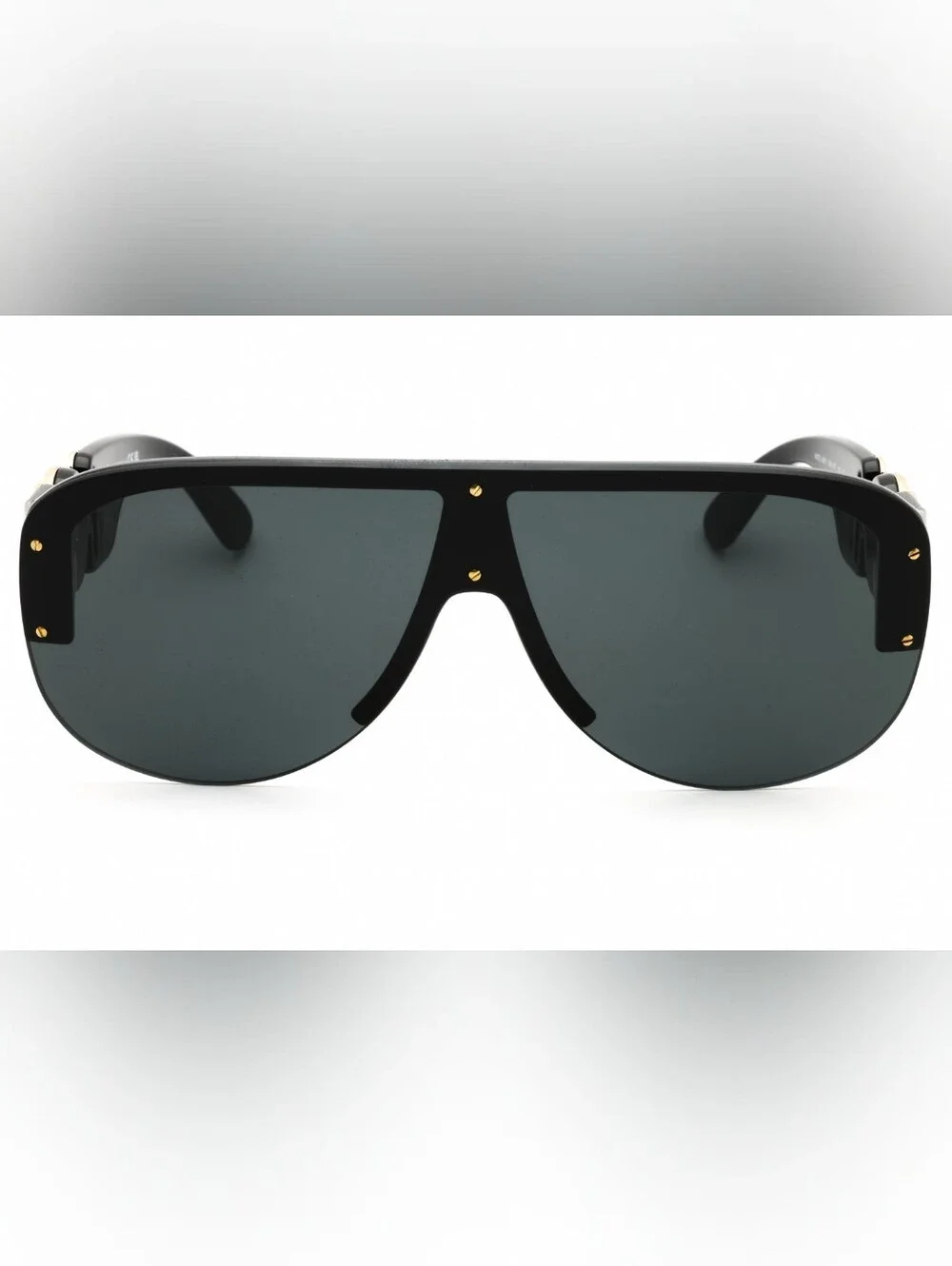 Versace 0VE4391, Black/Dark Grey, Shield, Size148X1X140,Men's Sunglasses